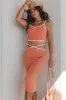 Bout To Catch A Flight Sunset Midi Skirt Set sold by Amazing Lace