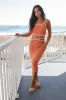Bout To Catch A Flight Sunset Midi Skirt Set sold by Amazing Lace