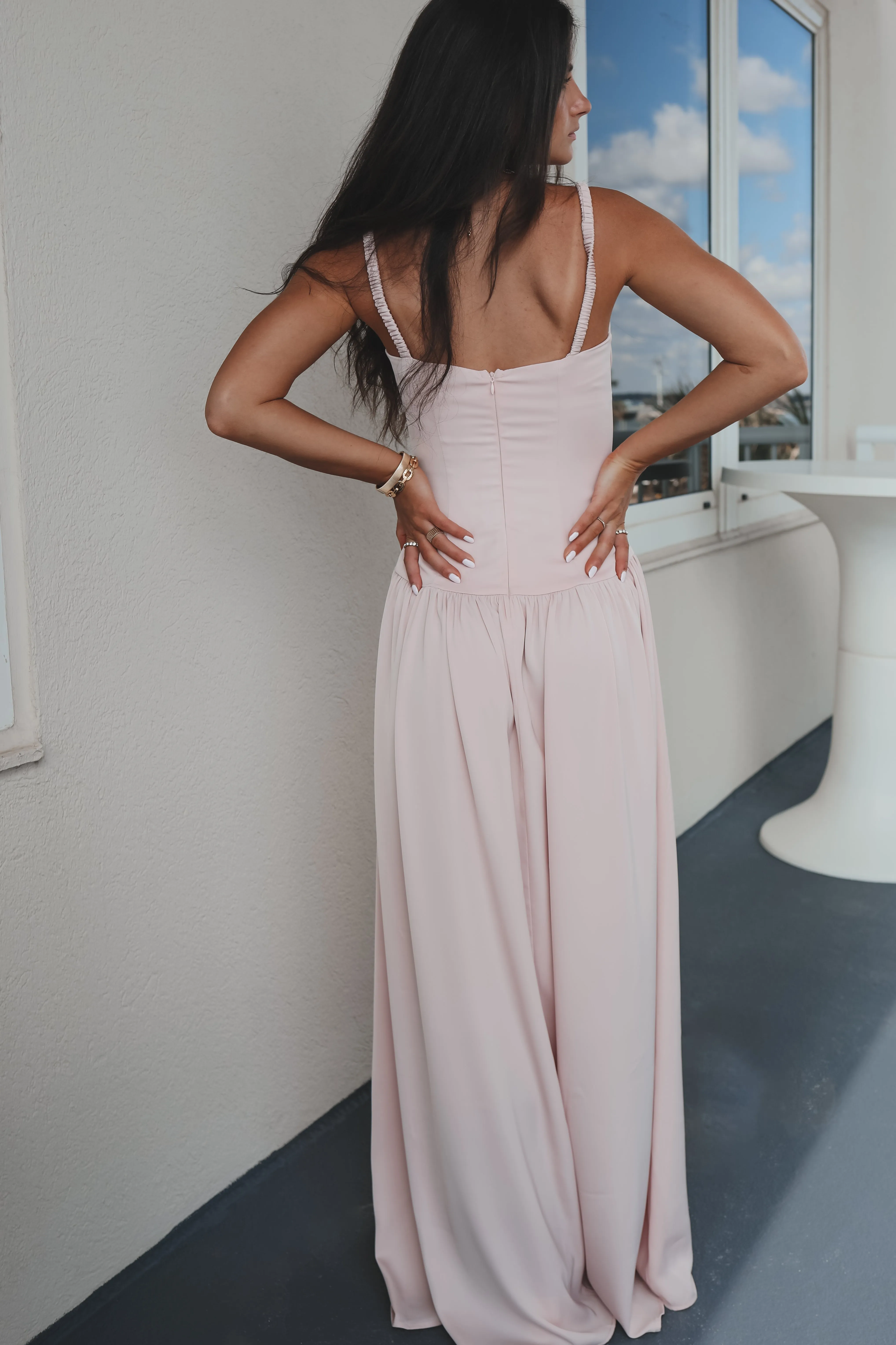 A Blushing Babe Blush Maxi Dress sold by Amazing Lace product image thumbnail 4