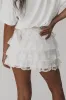 Walking Into The Party Like White Lace Ruffle Skort sold by Amazing Lace