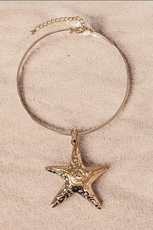 Starfish Beach Statement Necklace sold by Amazing Lace