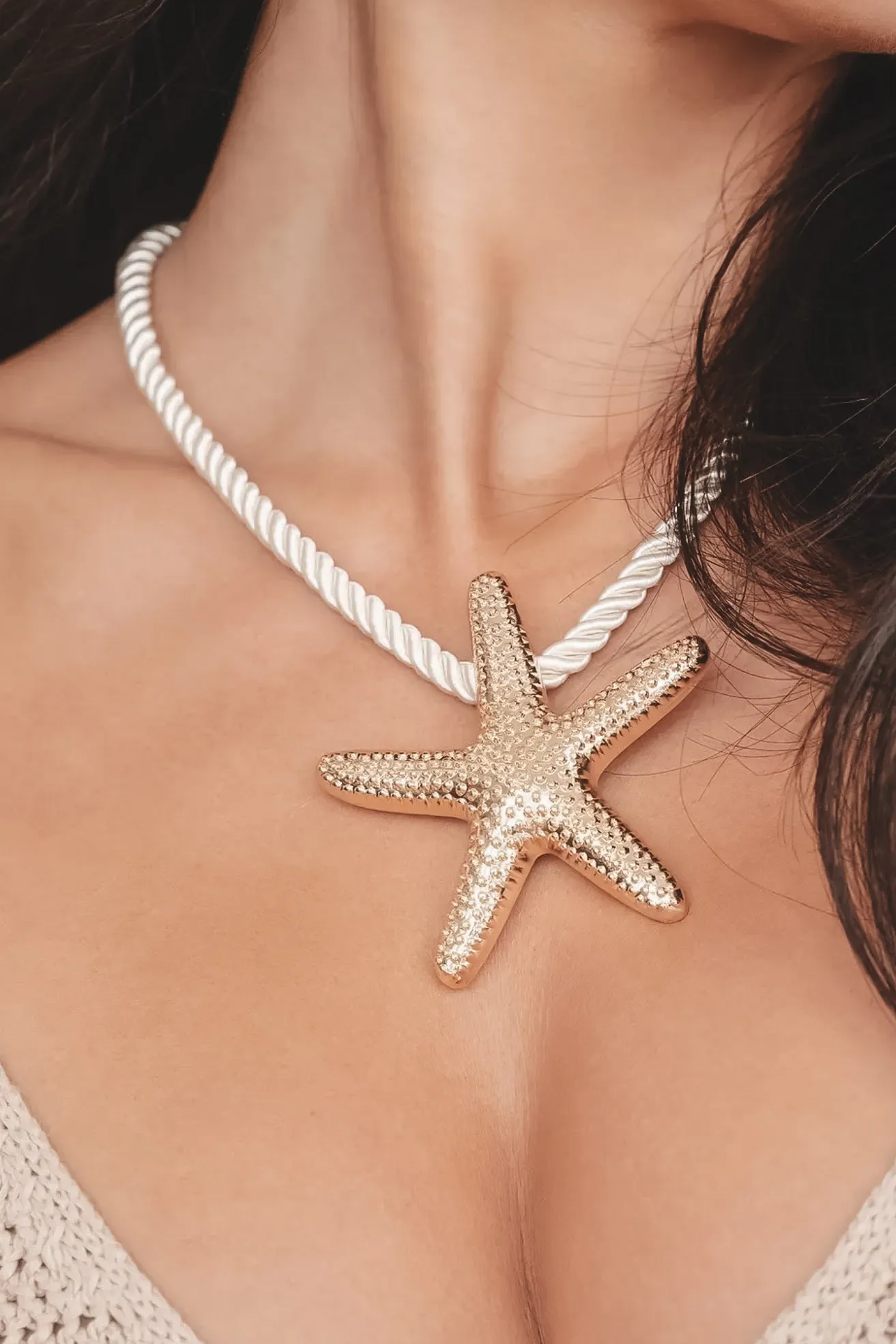 ETTIKA 18k Gold Plated Starfish Statement Pendant Necklace sold by Amazing Lace