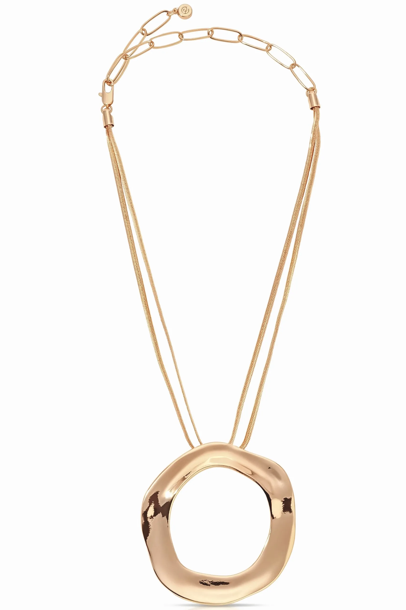 ETTIKA 18k Gold Plated Open Circle Statement Necklace sold by Amazing Lace product image thumbnail 2