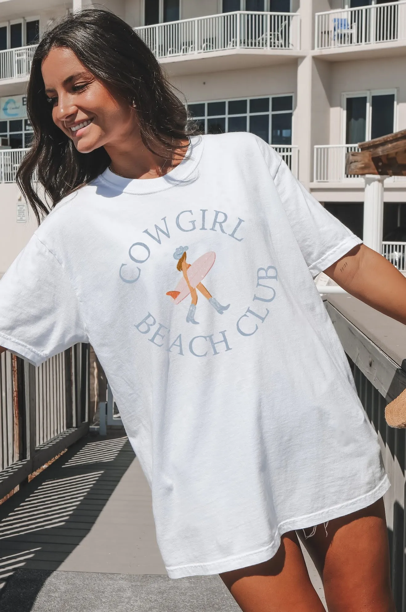 Cowgirl Beach Club Graphic T-Shirt sold by Amazing Lace product image thumbnail 3