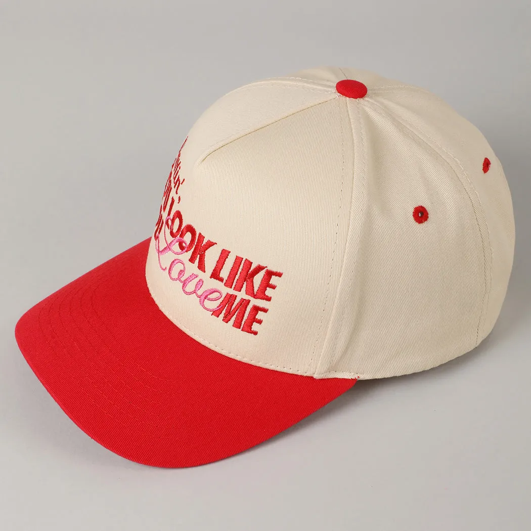 Darlin’ You Look Like You Love Me Red Trucker Hat sold by Amazing Lace product image thumbnail 3