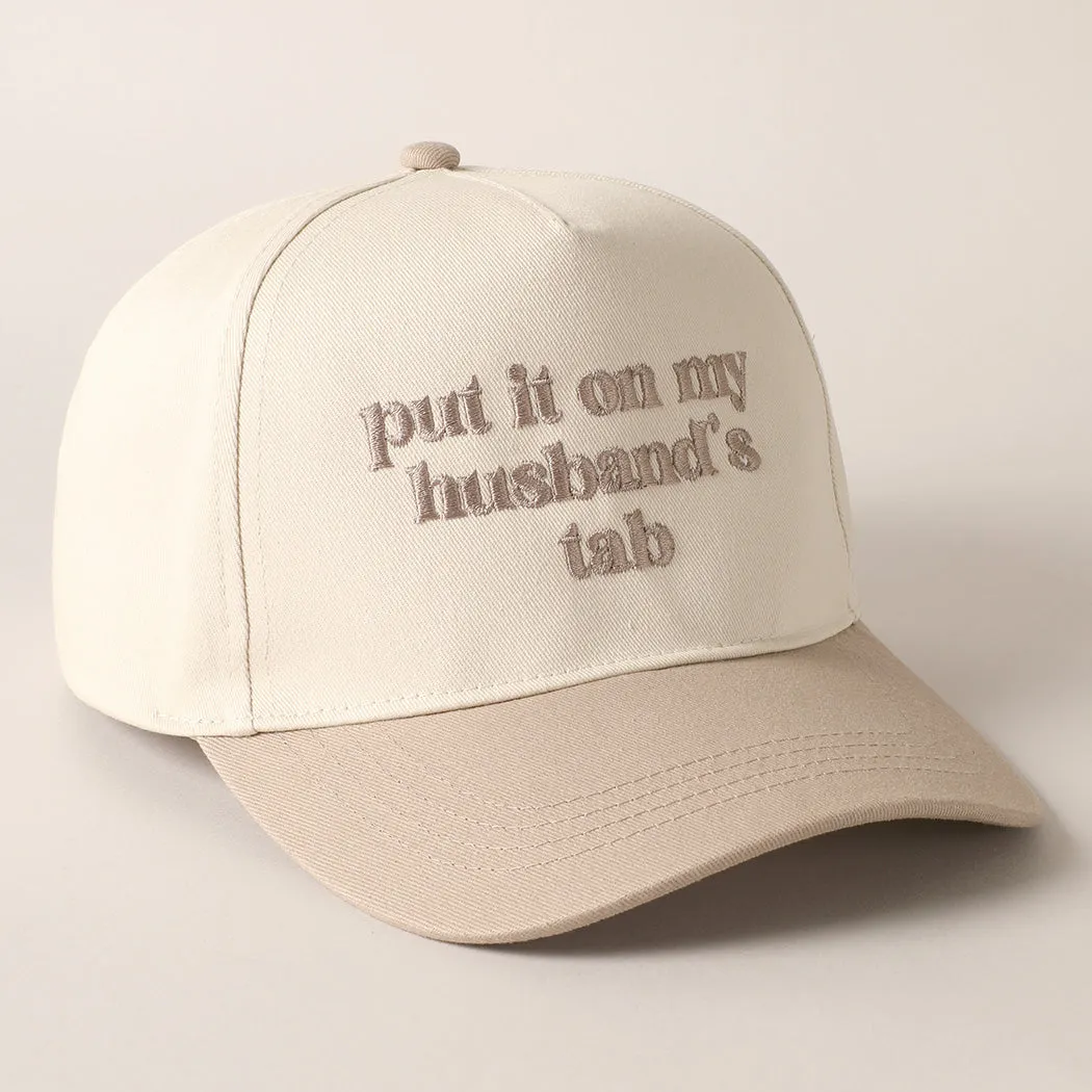 Put It on My Husbands Tab Trucker Hat sold by Amazing Lace product image thumbnail 2