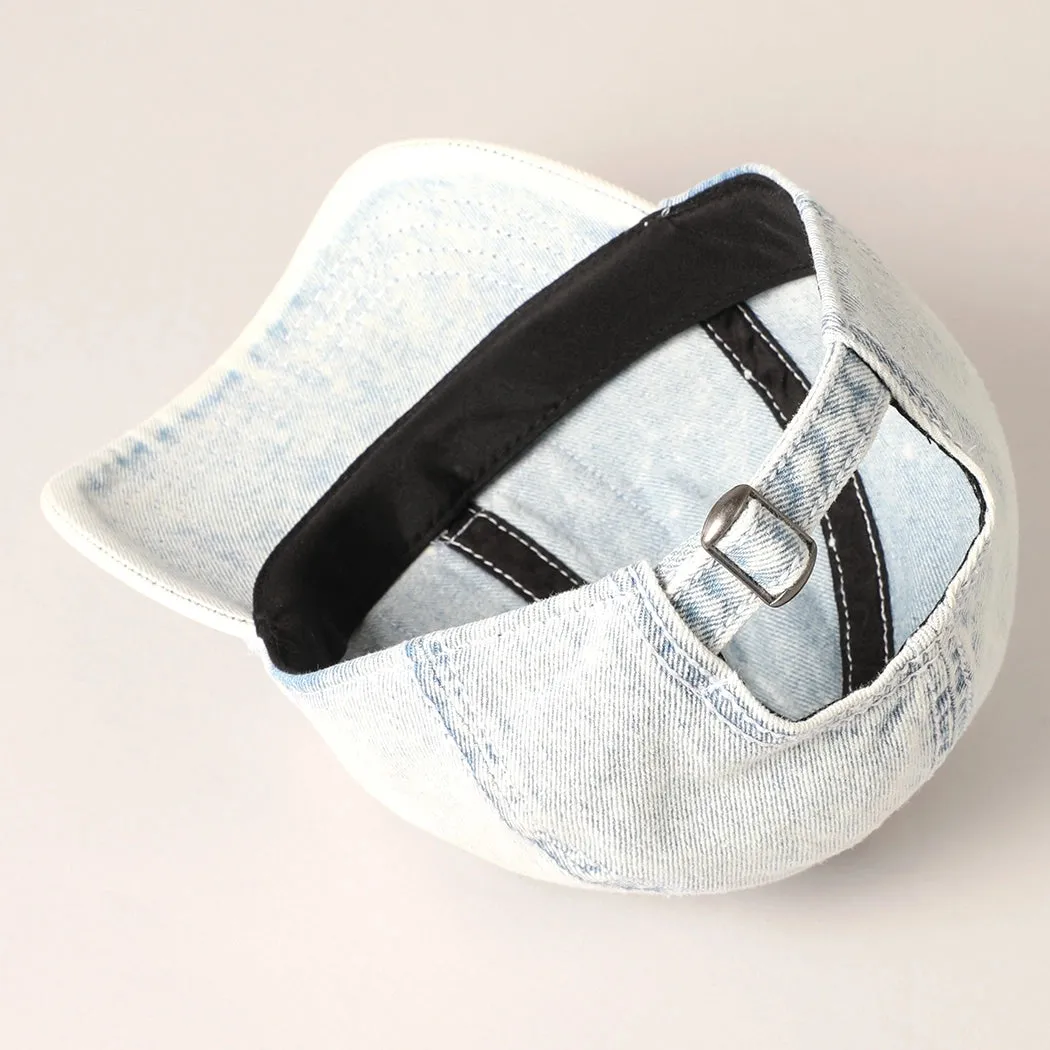 American Flag Rhinestone Denim Baseball Ca- sold by Amazing Lace product image thumbnail 3