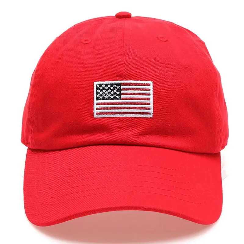 American Flag Patch Cotton Baseball Cap sold by Amazing Lace