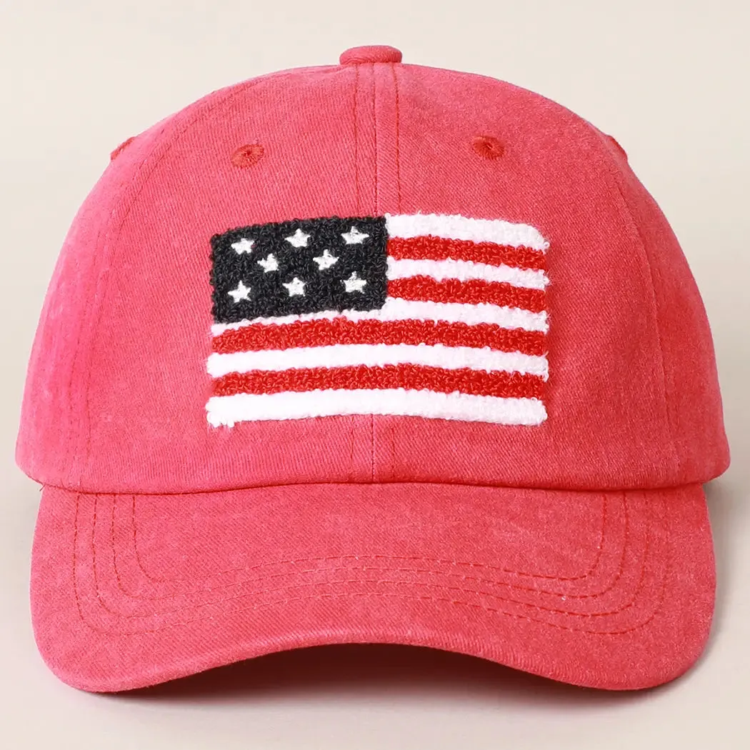 American Flag Patch Baseball Hats sold by Amazing Lace product image thumbnail 3
