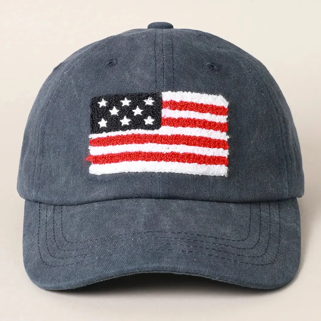American Flag Patch Baseball Hats sold by Amazing Lace