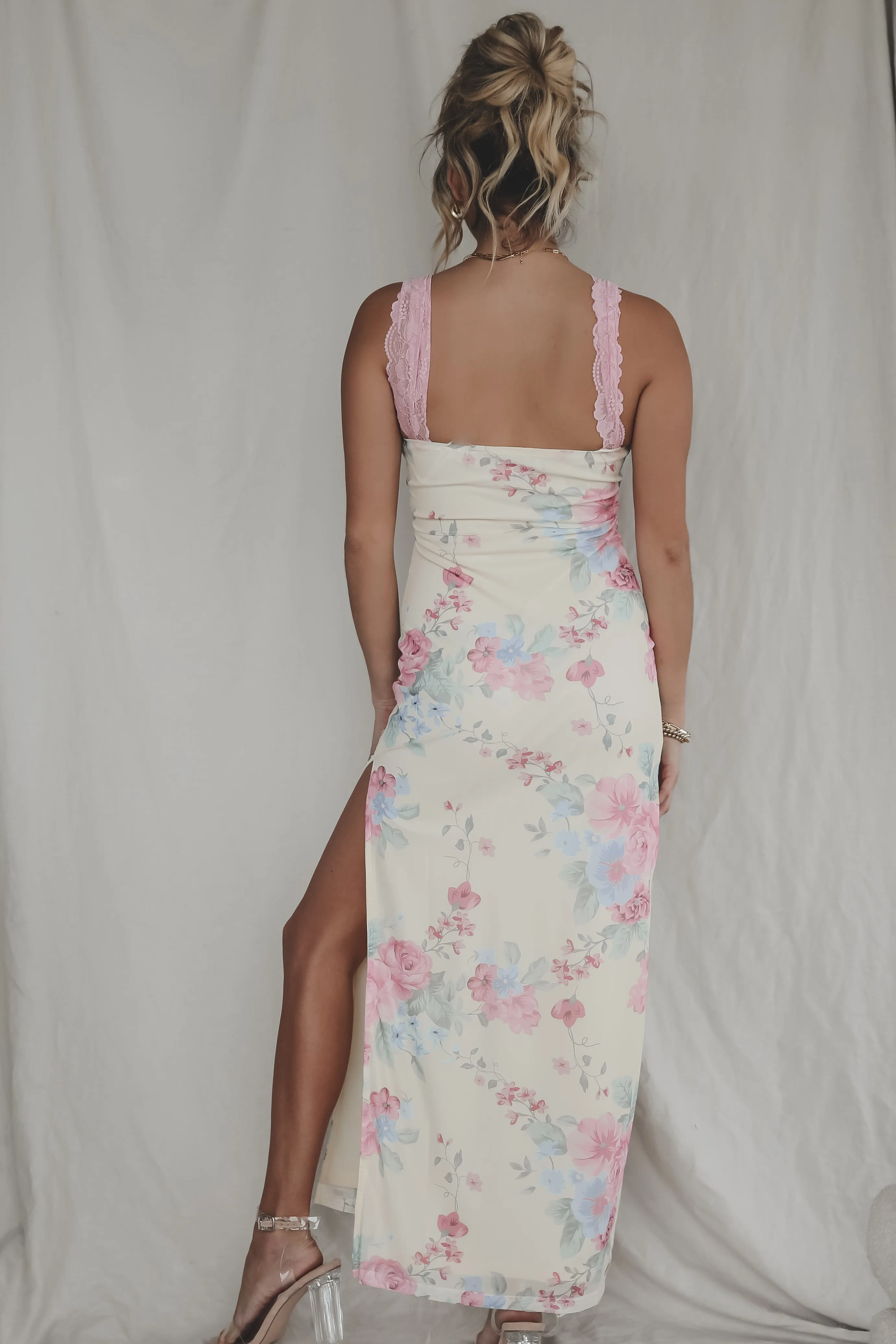 On My Pretty Behavior Mesh Floral Maxi sold by Amazing Lace product image thumbnail 5