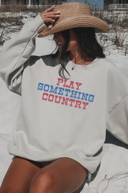 Play Something Country Concert Unisex Graphic Crewneck Pullover sold by Amazing Lace