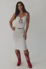 DEAL Sunshine And Polka Dots Black & White Midi Skirt Tank Top Set sold by Amazing Lace