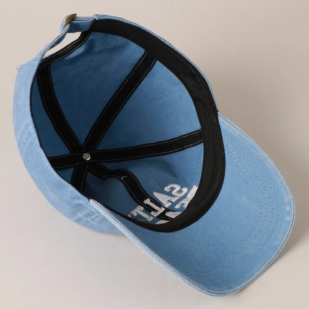 DEAL Salty Beach Denim Cotton Baseball Hat sold by Amazing Lace product image thumbnail 3