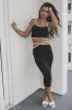 Bout To Catch A Flight Black Midi Skirt Set sold by Amazing Lace