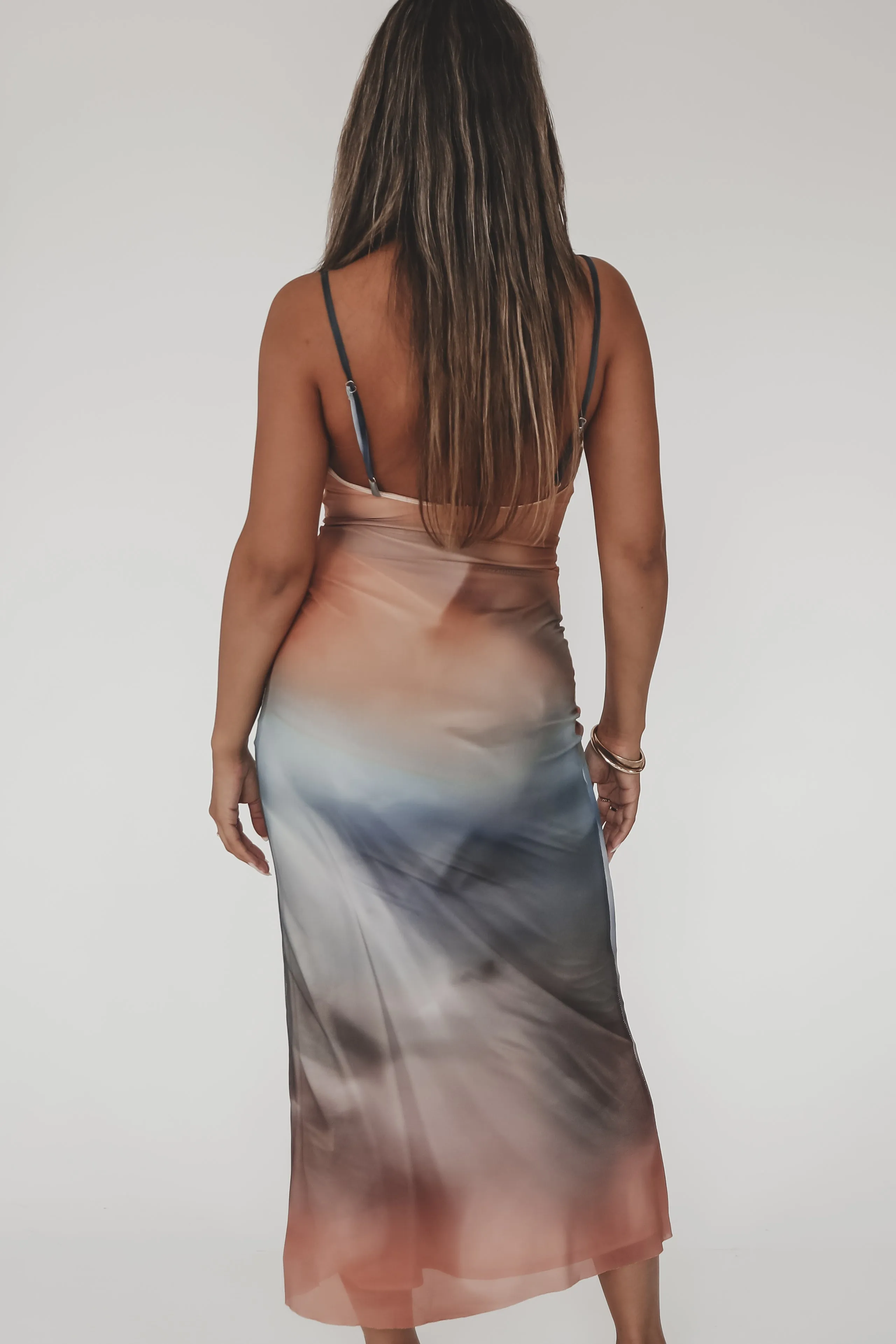 Sunset Skies Mesh Maxi Dress sold by Amazing Lace product image thumbnail 3