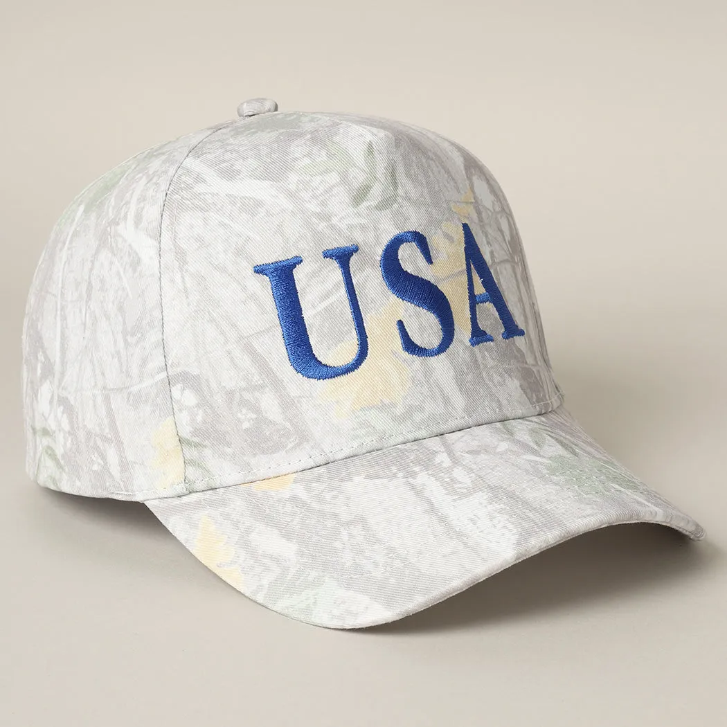 USA Embroidered Camo SnapBack trucker Hat sold by Amazing Lace product image thumbnail 3