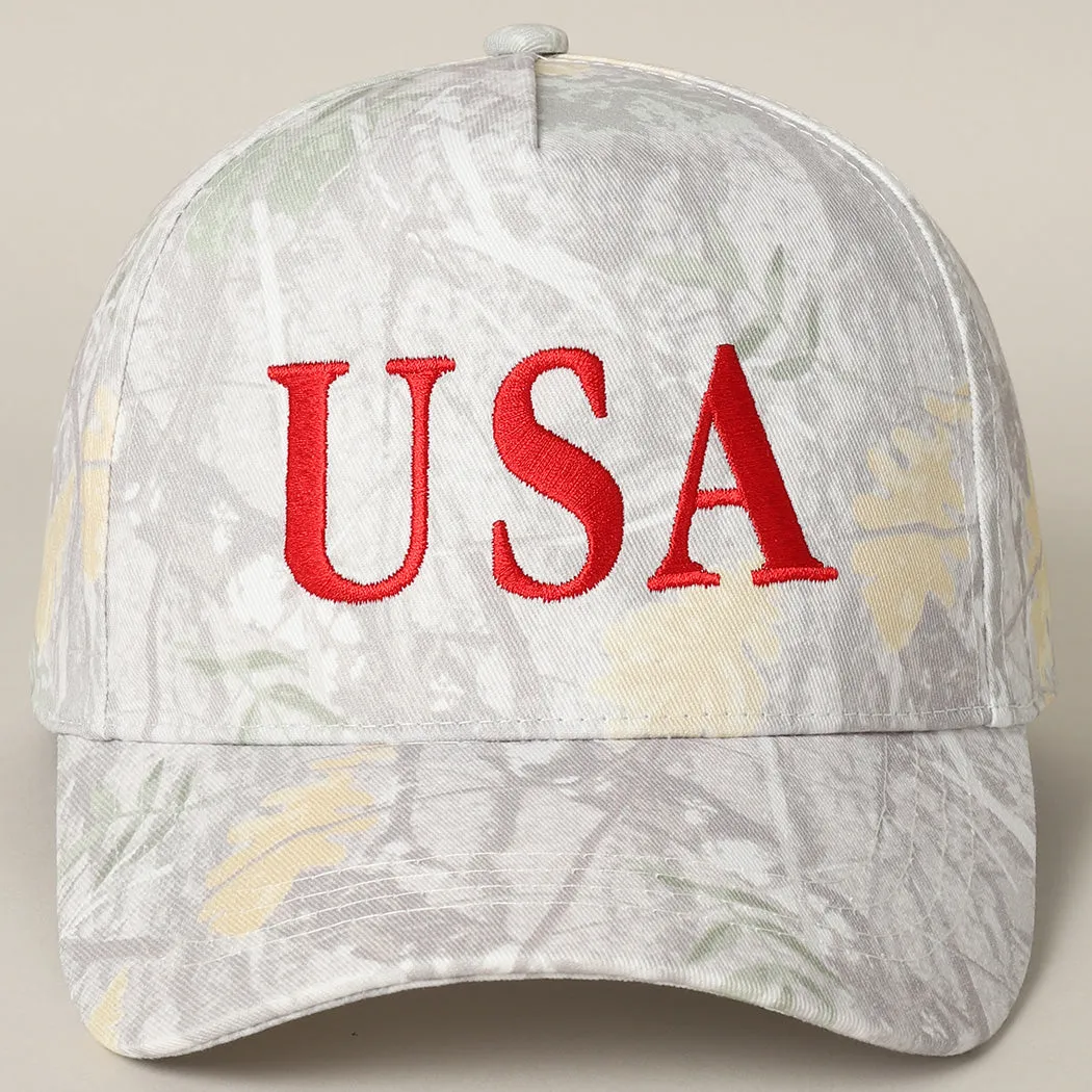 USA Embroidered Camo SnapBack trucker Hat sold by Amazing Lace product image thumbnail 5