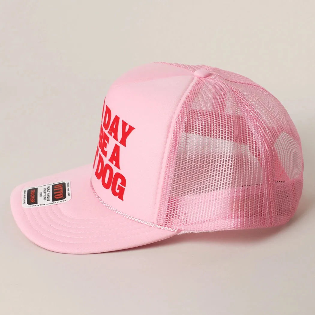 Bad Day To Be A Hotdog Mesh Back Foam Trucker Hat sold by Amazing Lace product image thumbnail 3