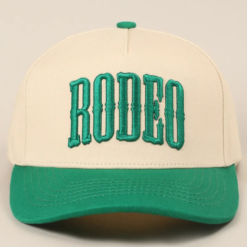 Rodeo Green Two Toned Snap Back Embroidery Trucker Hat sold by Amazing Lace