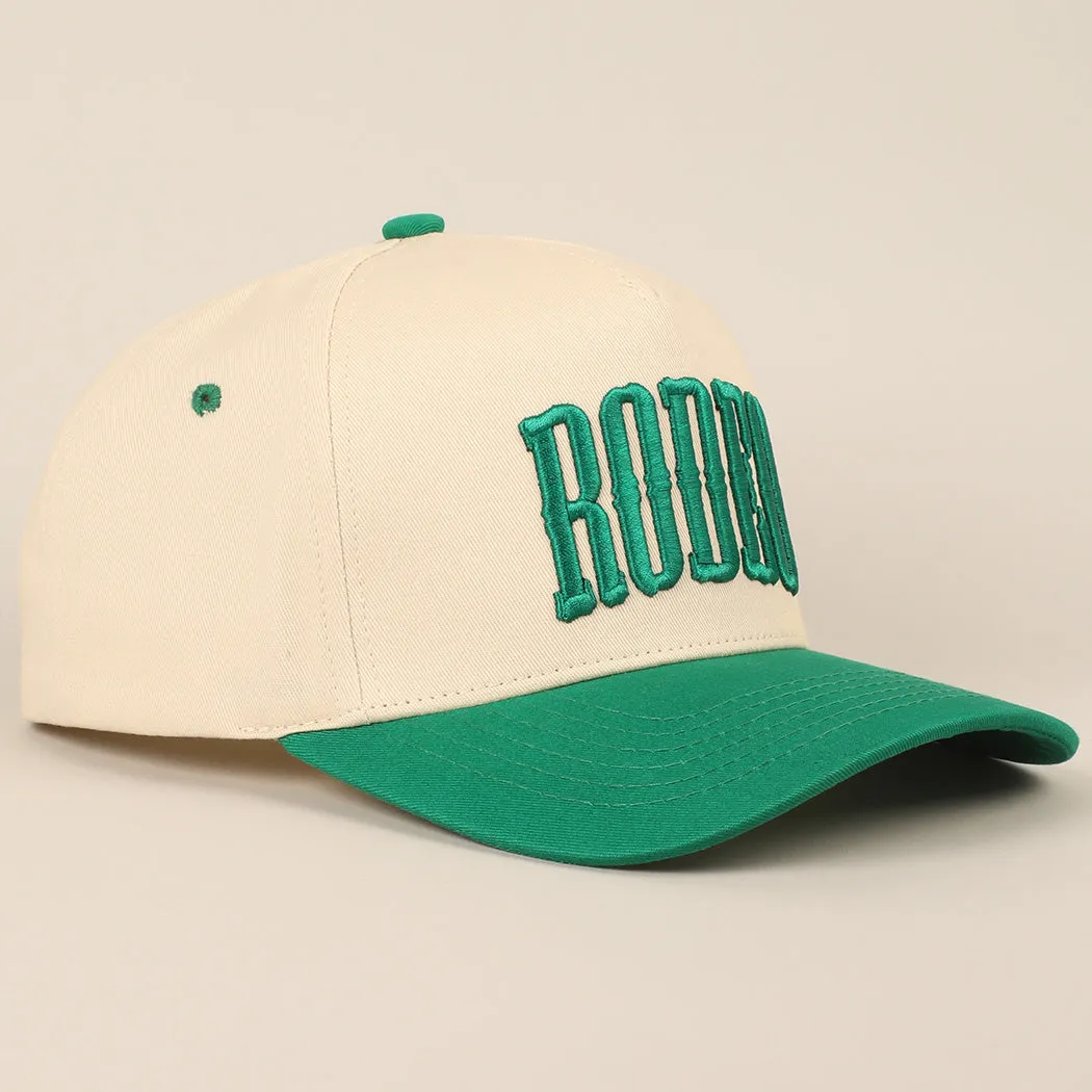 Rodeo Green Two Toned Snap Back Embroidery Trucker Hat sold by Amazing Lace product image thumbnail 2