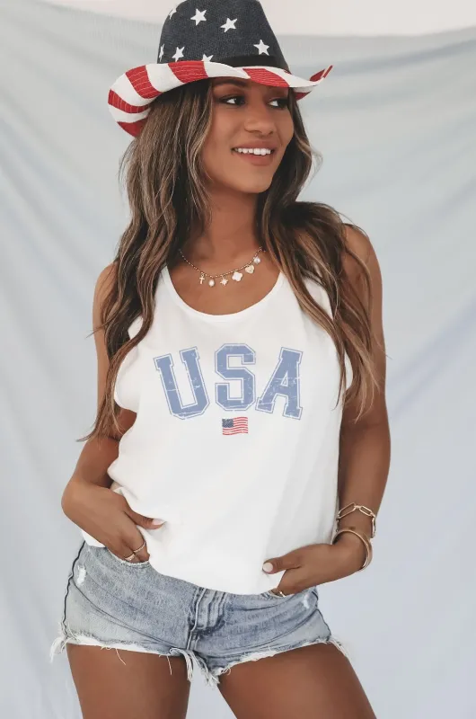 USA Patriotic Comfort Colors Unisex Tank Top Graphic sold by Amazing Lace