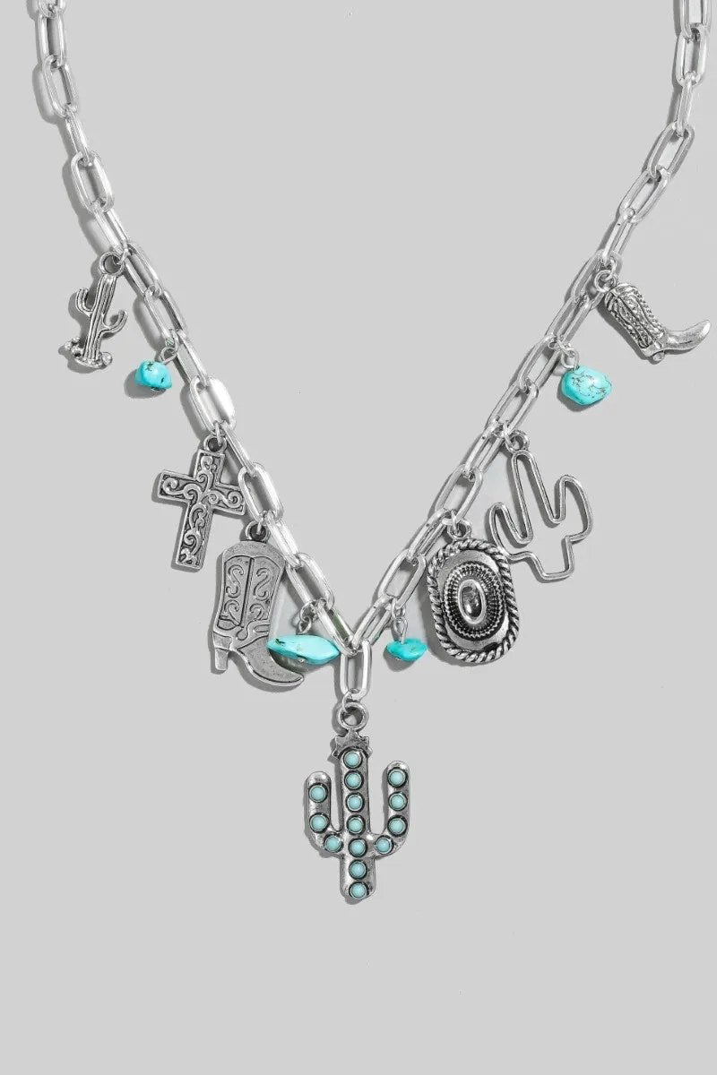 Turquoise Western Charm Necklace sold by Amazing Lace product image thumbnail 2