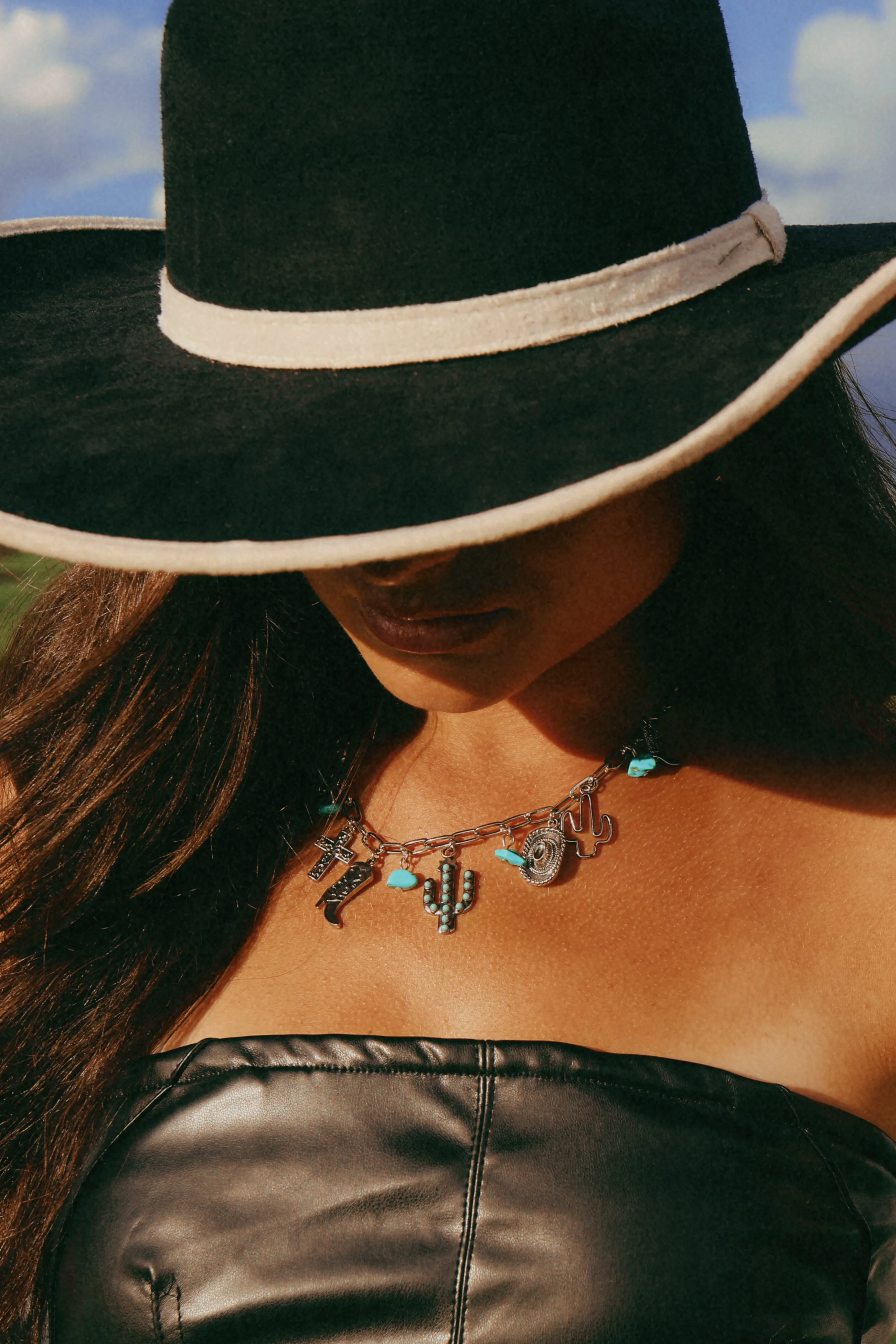 Turquoise Western Charm Necklace sold by Amazing Lace