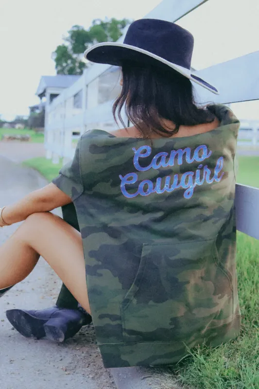 Camo Cowgirl Pullover Hoodie Sweatshirt sold by Amazing Lace