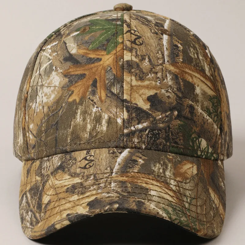 Realistic Trees And Leaves Print Camo Baseball Cap sold by Amazing Lace