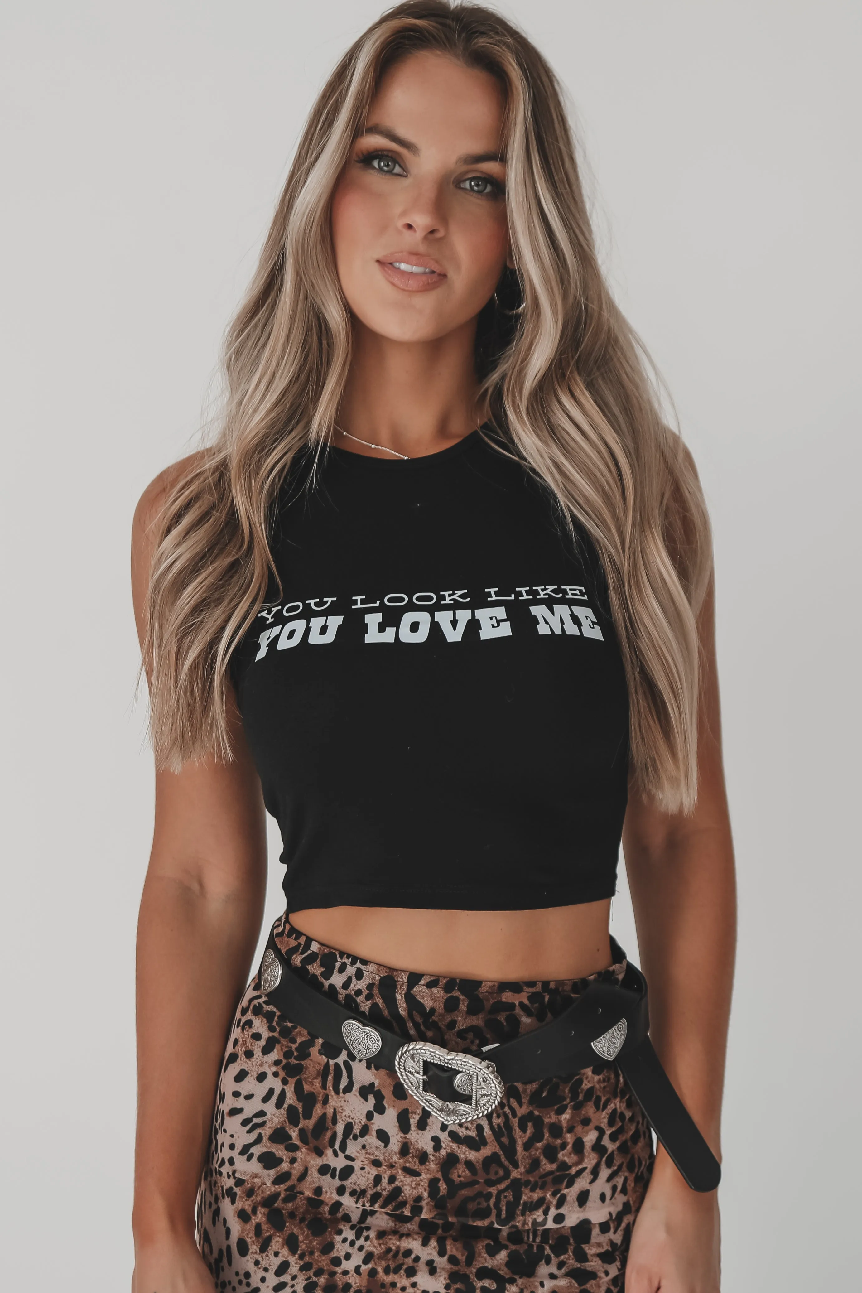 🎁 You Look Like You Love Me Concert Graphic High Neck Tank Top (100% off) sold by Amazing Lace