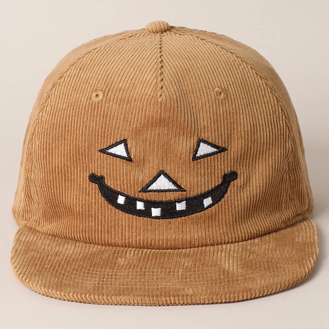 DEAL Halloween Jack O Lantern Corduroy Baseball Hat sold by Amazing Lace