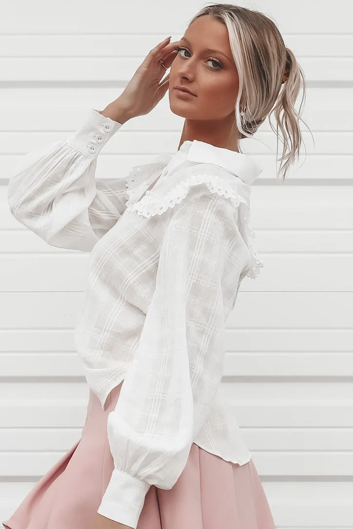 MINKPINK Erin Victoriana Ivory Shirt sold by Amazing Lace product image thumbnail 5