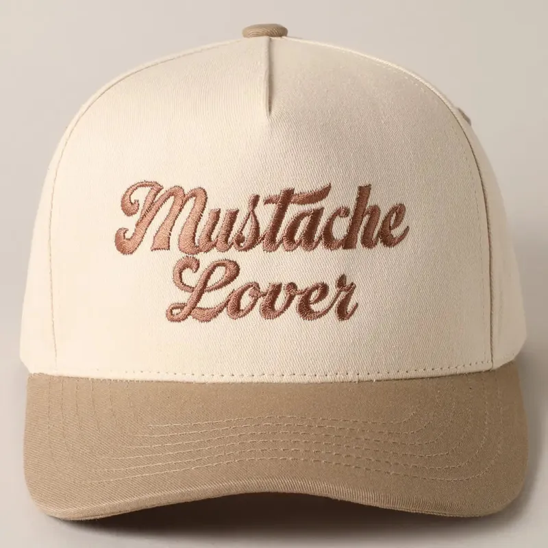 Mustache Lover Embroidered Funny Trucker Hat sold by Amazing Lace