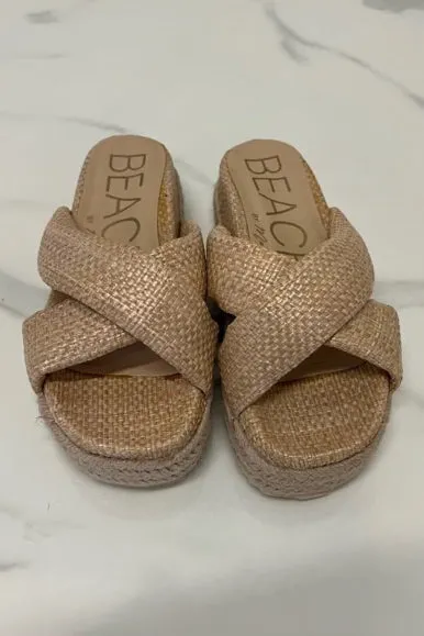 SZ 6 NO BOX Close To The Water Criss Cross Raffia Natural Sandals sold by Amazing Lace product image thumbnail 4