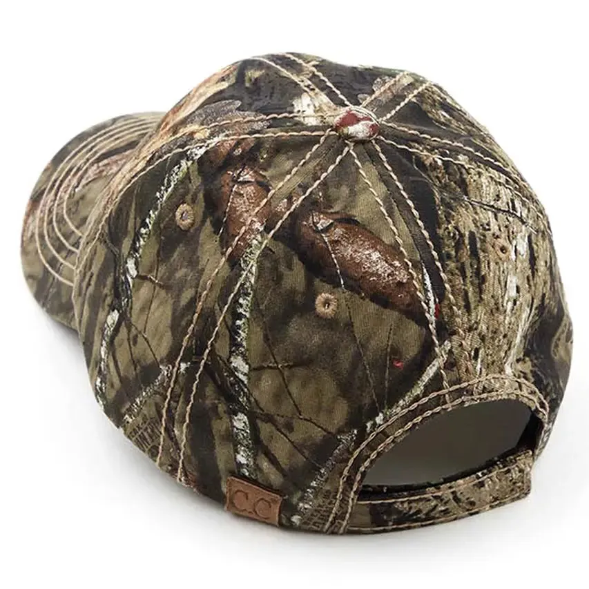 Camouflage Mossy Oak Baseball Cap sold by Amazing Lace product image thumbnail 2