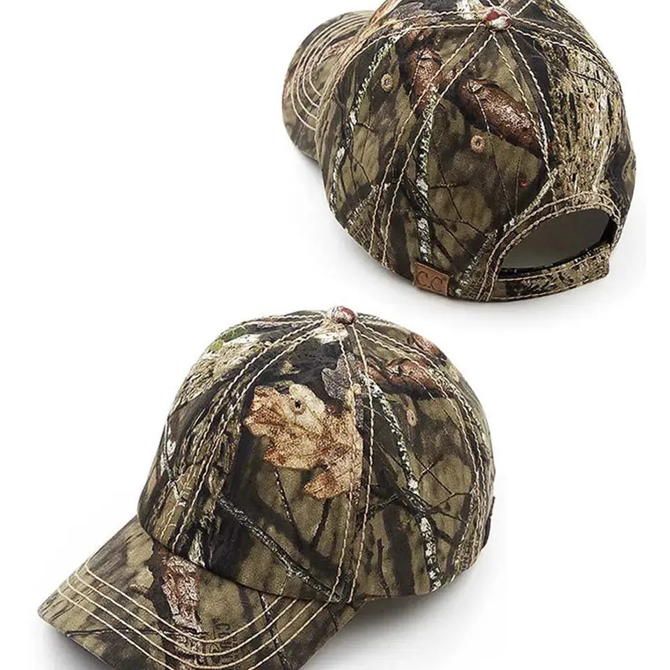 Camouflage Mossy Oak Baseball Cap sold by Amazing Lace product image thumbnail 3