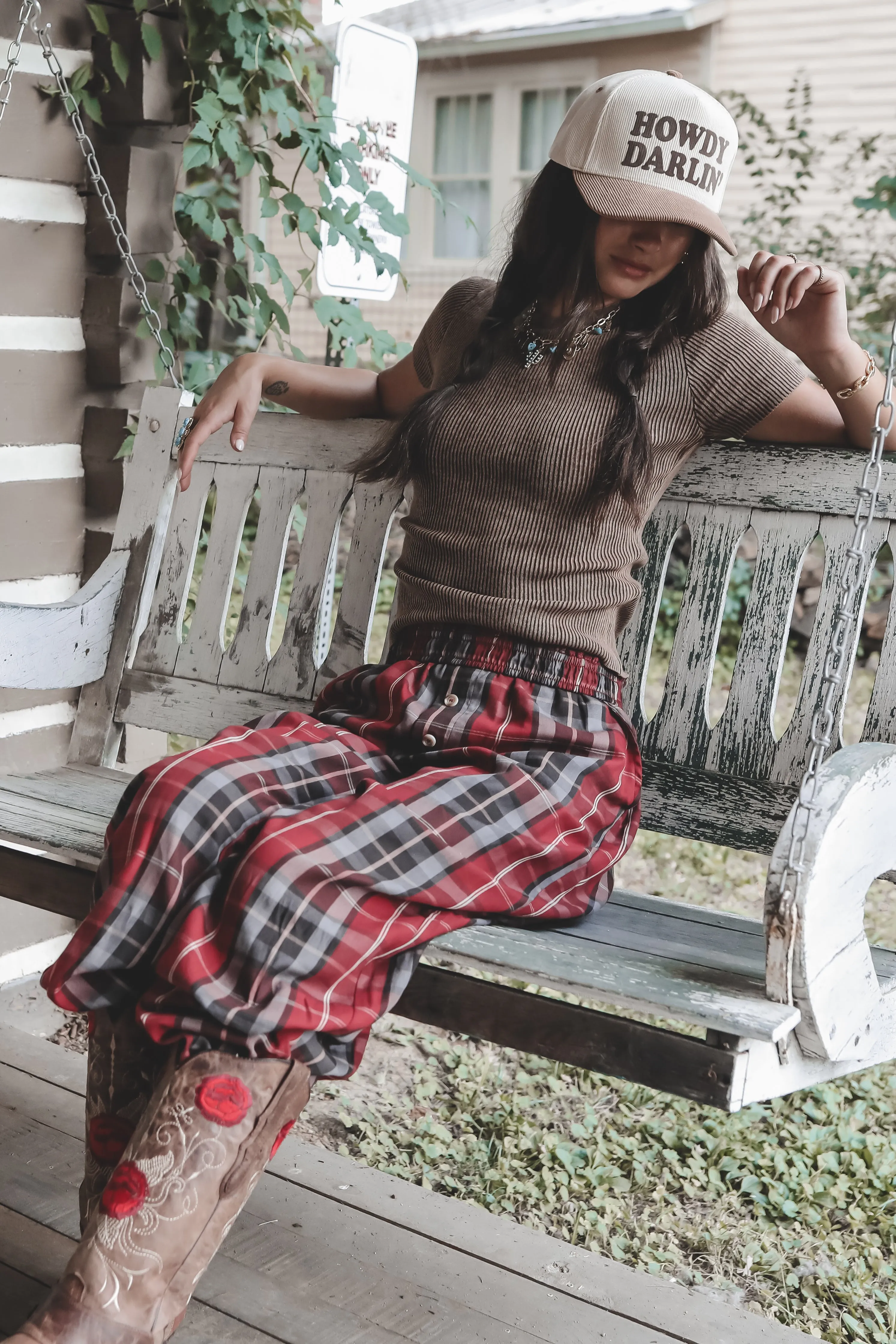 Sleep On Trend Plaid Wide Leg Lounge Pants sold by Amazing Lace product image thumbnail 5