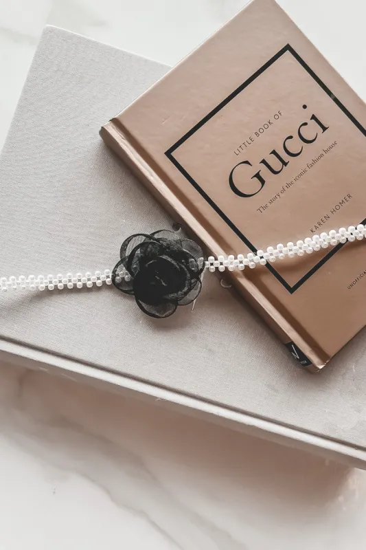 Pretty In Pearls Tie Choker sold by Amazing Lace