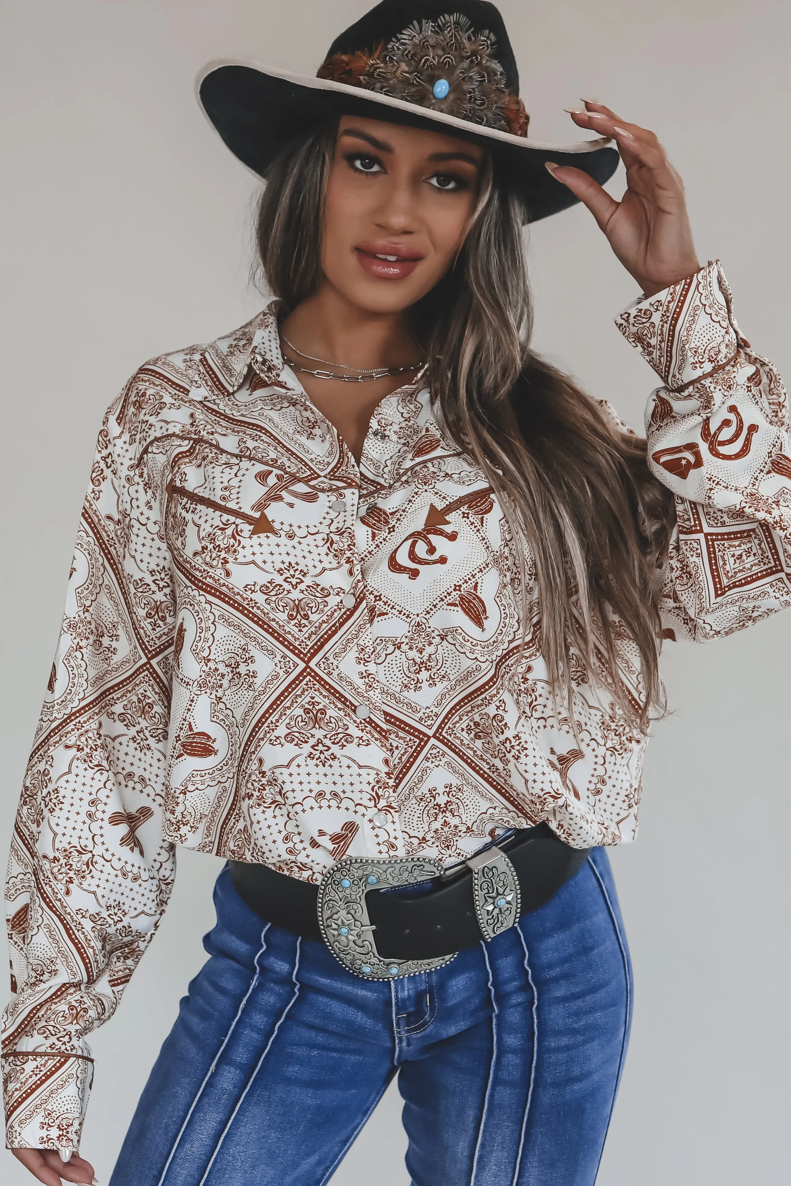 Cowgirl Up Sweetie Pearl Snap Shirt sold by Amazing Lace