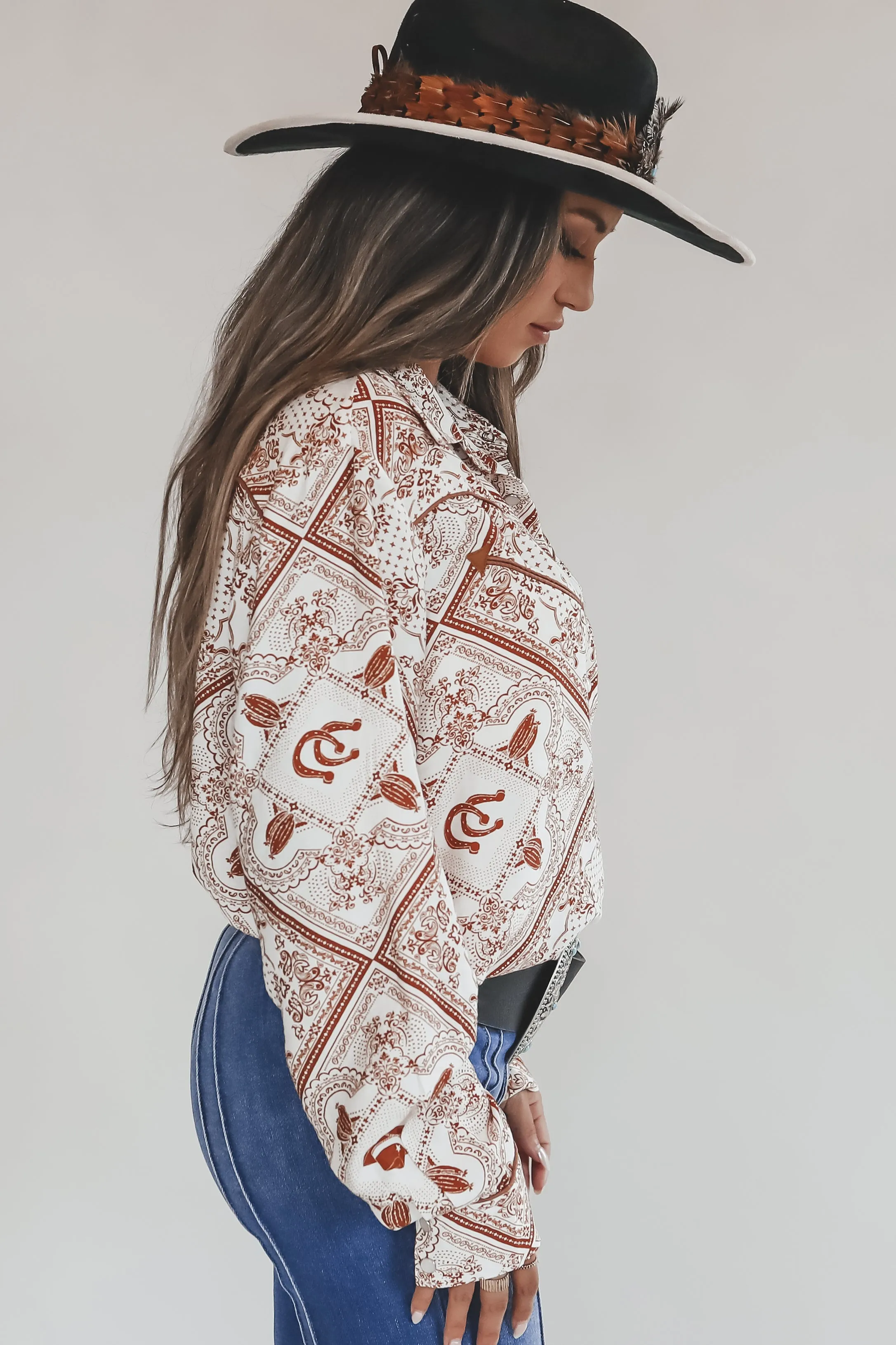 Cowgirl Up Sweetie Pearl Snap Shirt sold by Amazing Lace product image thumbnail 4