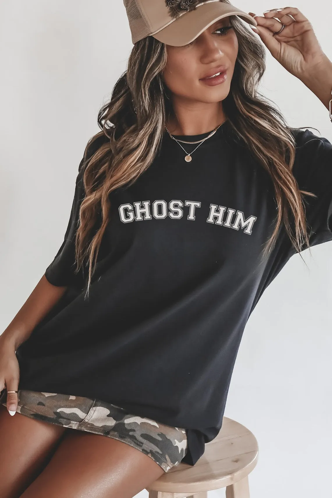 Ghost Him Comfort Color Unisex Halloween Tee sold by Amazing Lace