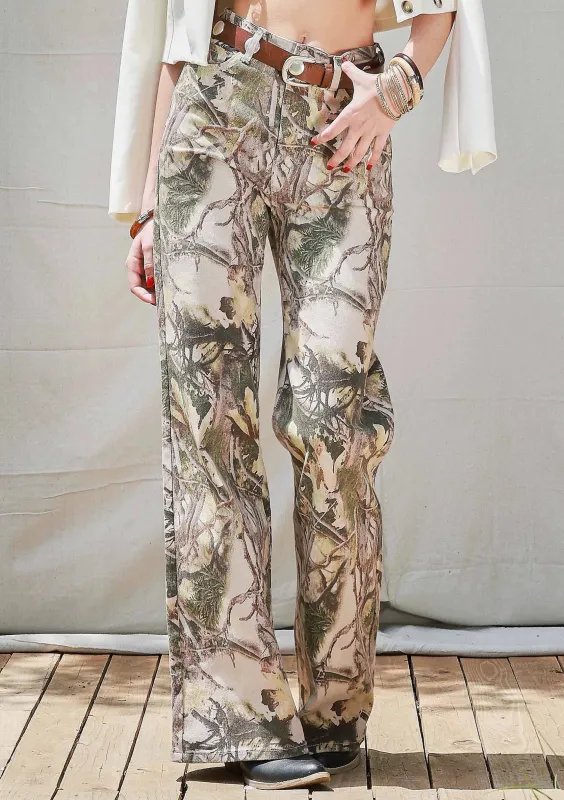 Not Your Average Camo Wide Leg Pants sold by Amazing Lace