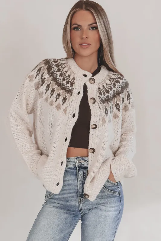 A Sweater Slay Fair Isle Cardigan Sweater Top sold by Amazing Lace