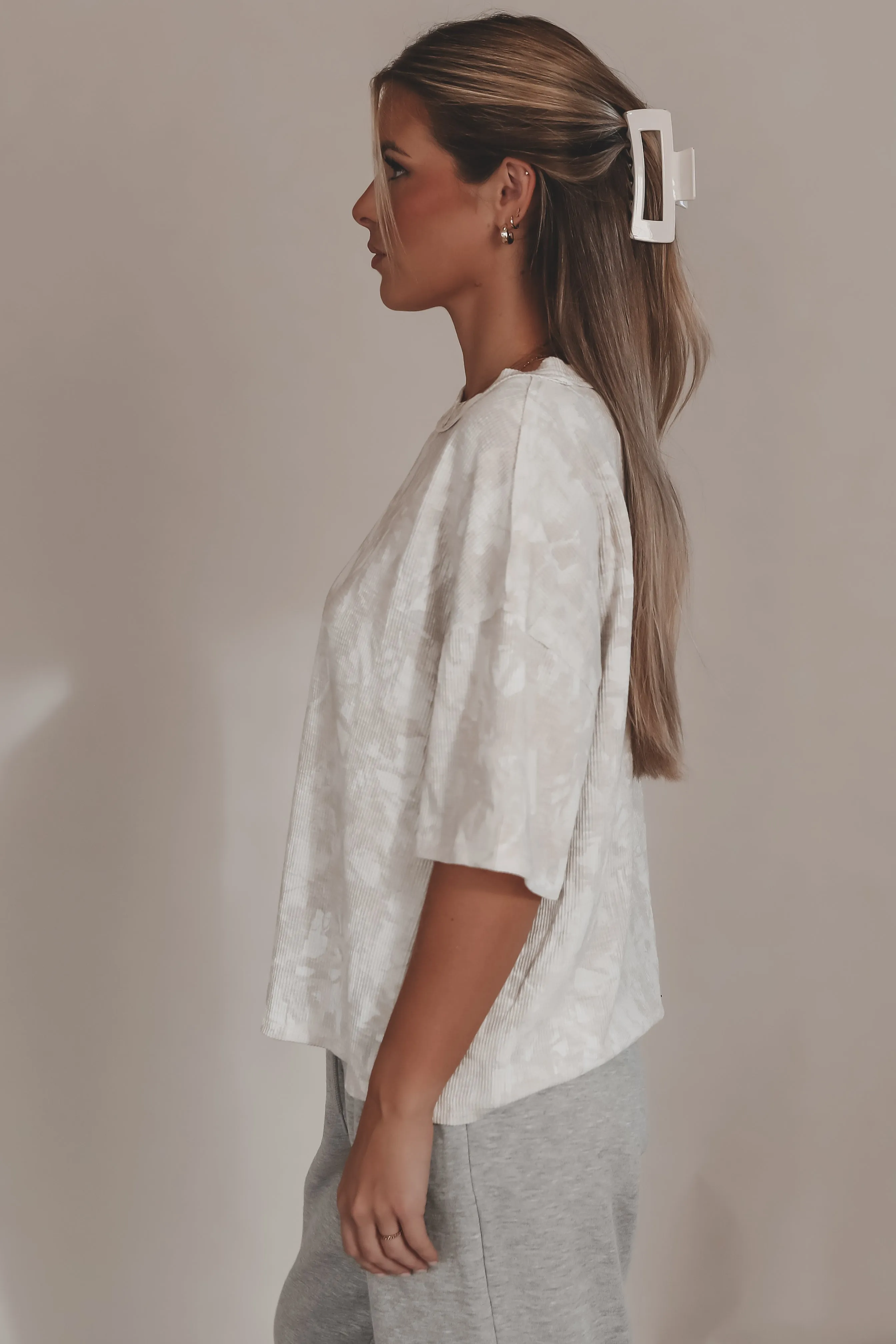 Can You See How Cute You Look Light Wash Camo Top sold by Amazing Lace product image thumbnail 4