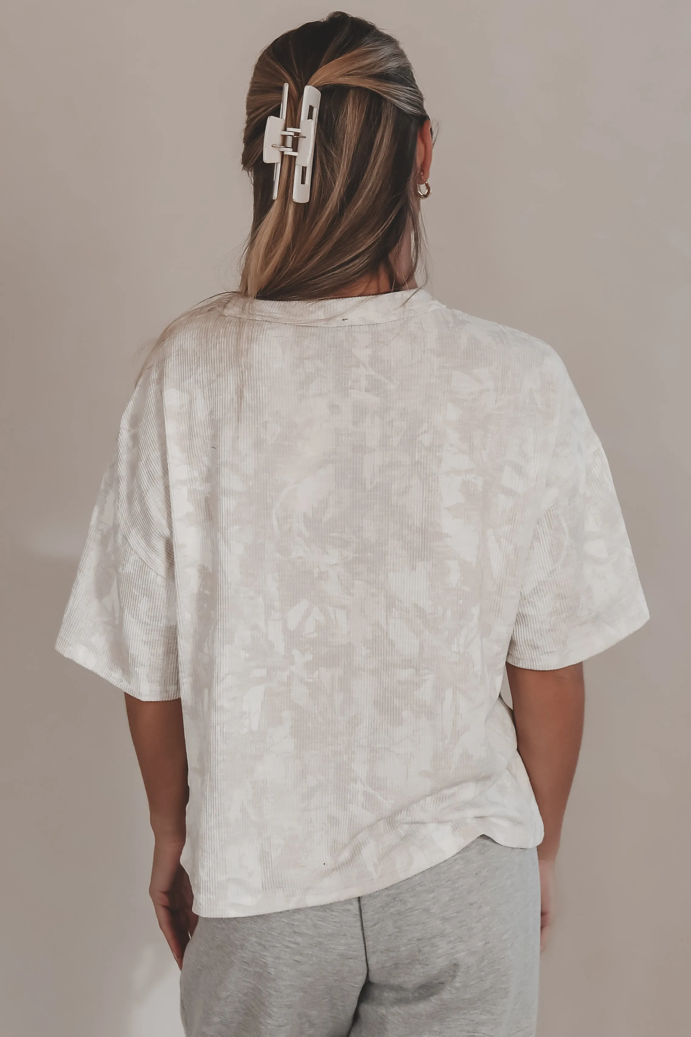 Can You See How Cute You Look Light Wash Camo Top sold by Amazing Lace product image thumbnail 2