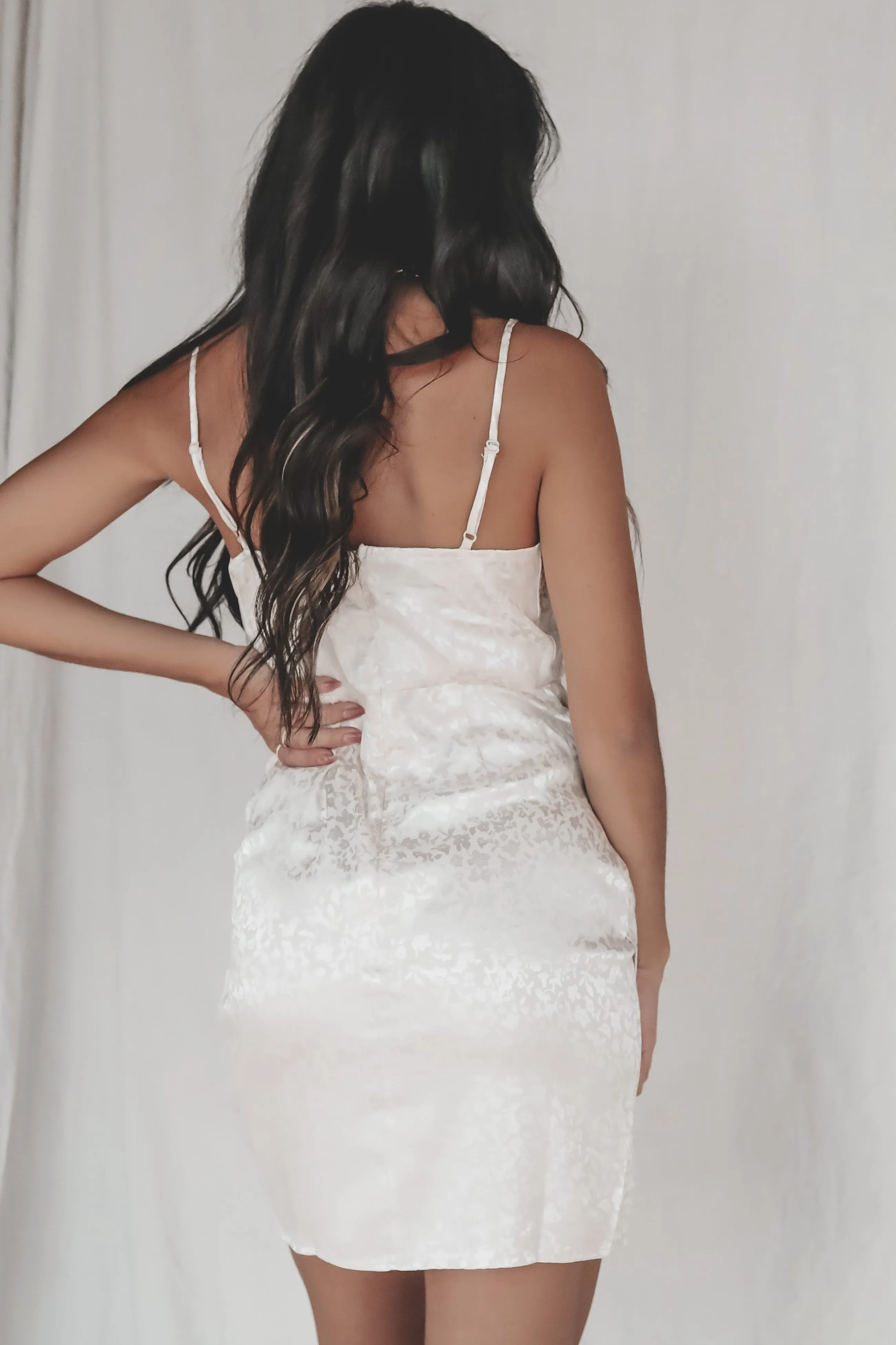 SADIE & SAGE Just For You Satin Cowl Neck Dress sold by Amazing Lace product image thumbnail 4