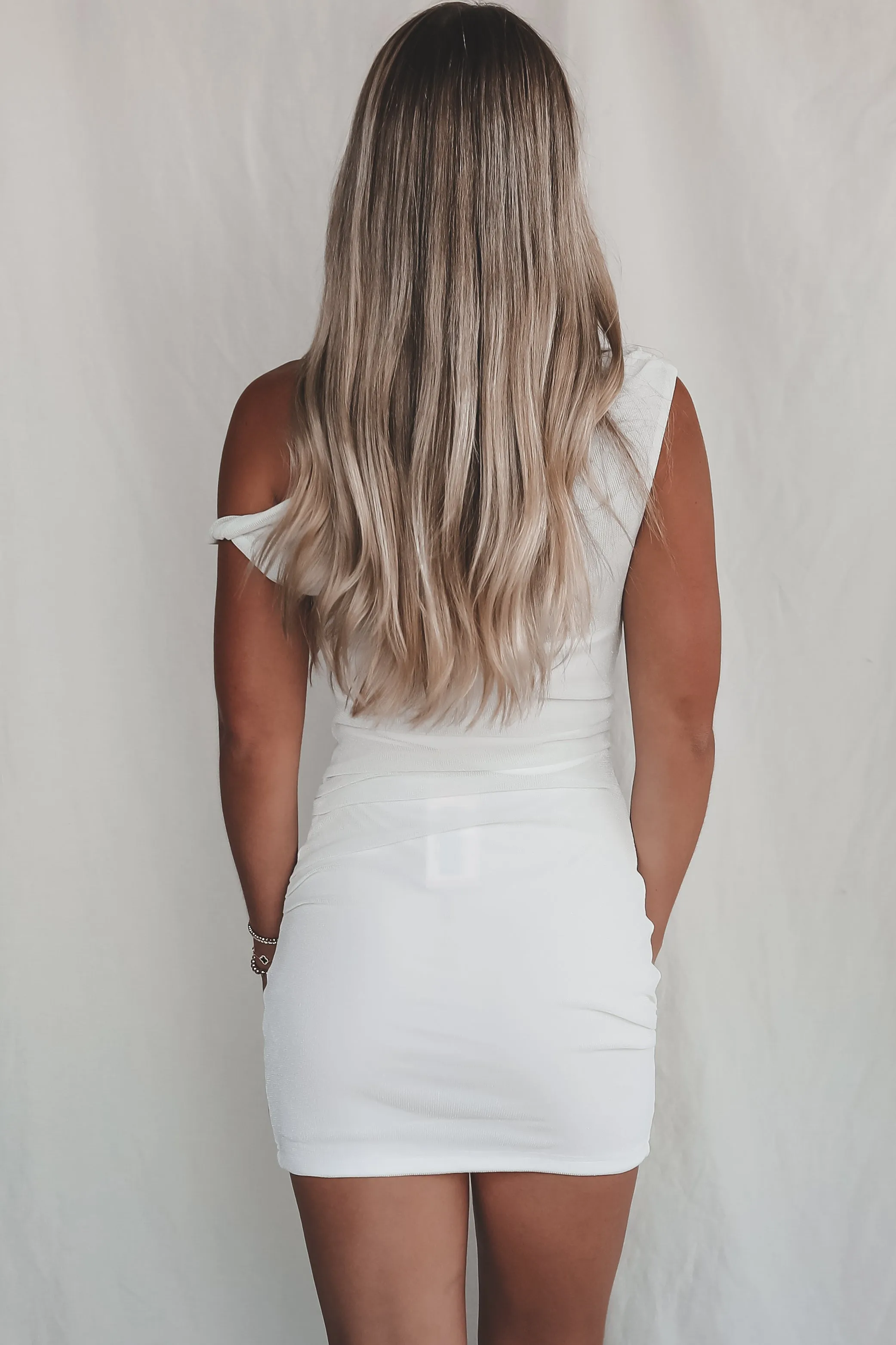 DEAL Twist And Shout Mesh Off The Shoulder Mini Dress sold by Amazing Lace product image thumbnail 4