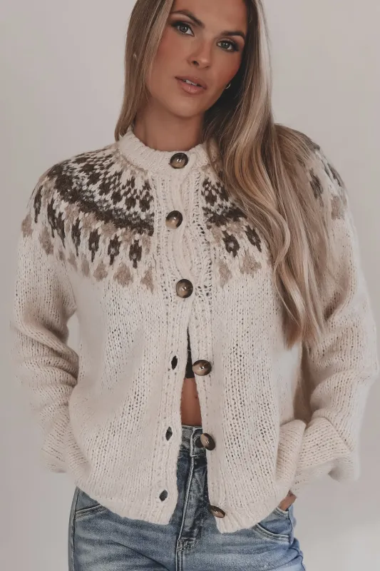 A Sweater Slay Fair Isle Cardigan Sweater Top sold by Amazing Lace