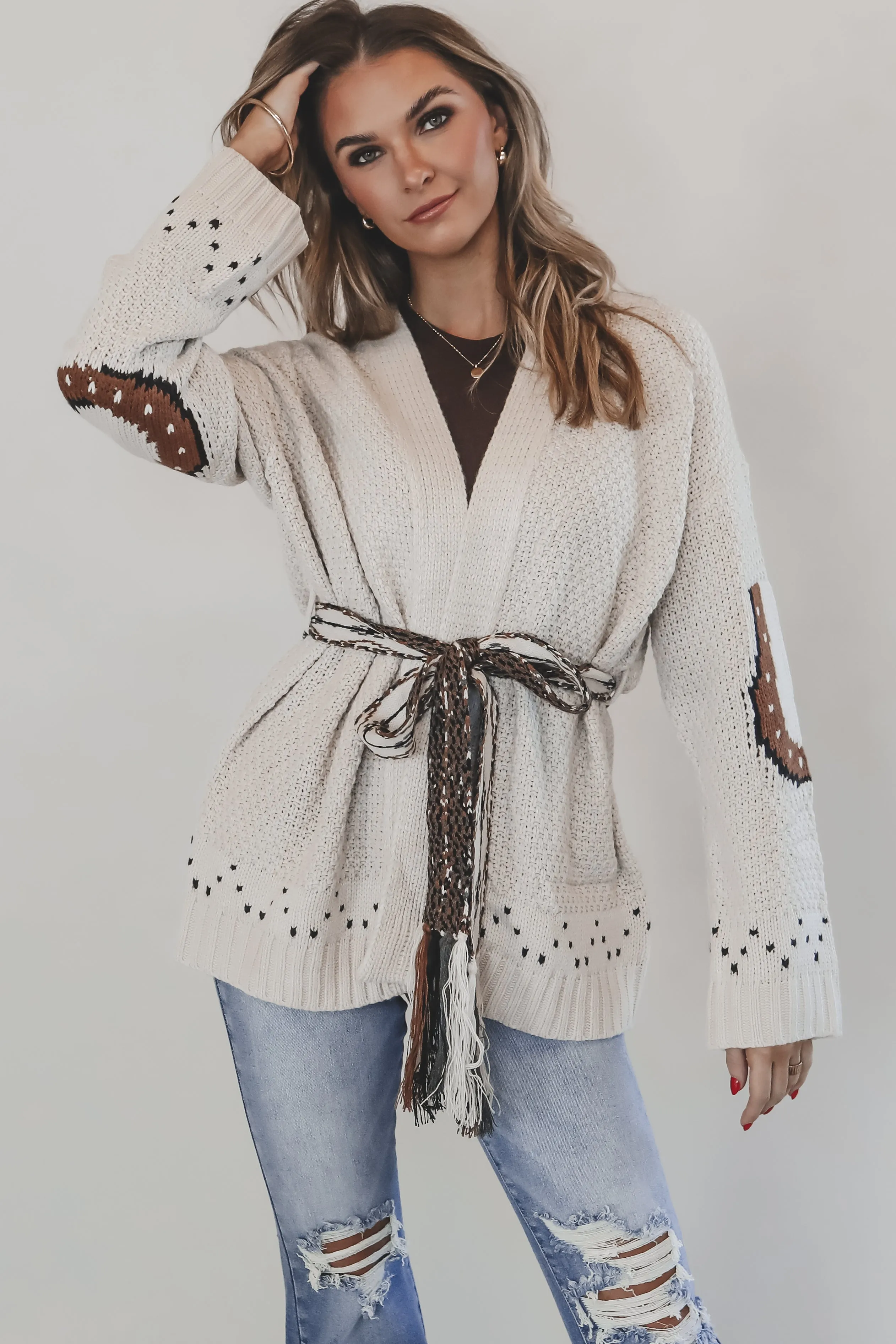 Country Chic Embroidered Horse Sweater Cardigan sold by Amazing Lace